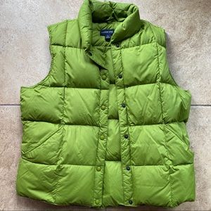 Green Lands’ End puffer vest